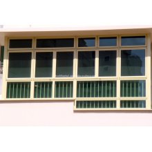 Configurações máximas Tempered Glass Aluminium Gliding Window Prices